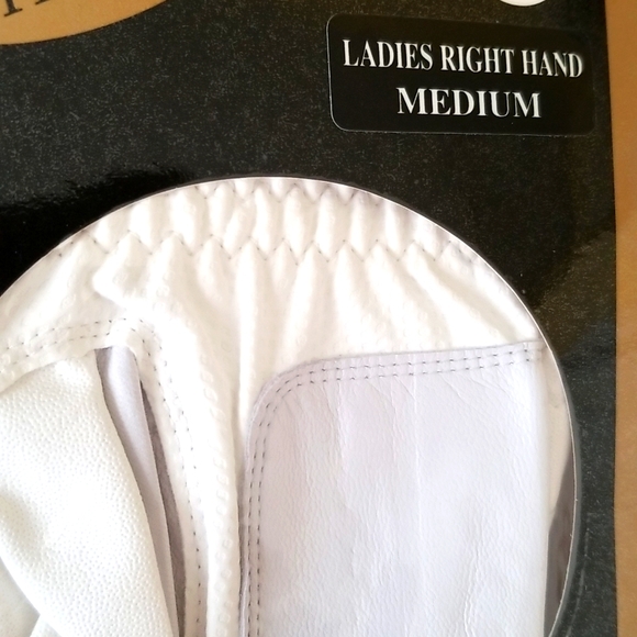 Tour Choice Microfiber Golf Glove Leather Soft Touch Right Hand White Medium New - Picture 4 of 10
